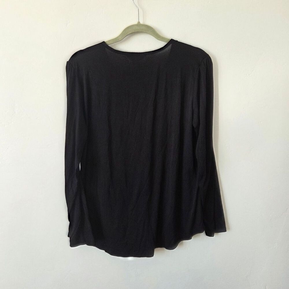 Long Sleeve Shirt Bundle Basics Neutral Solids Knit Tops Large Modest Layering - Picture 5 of 16